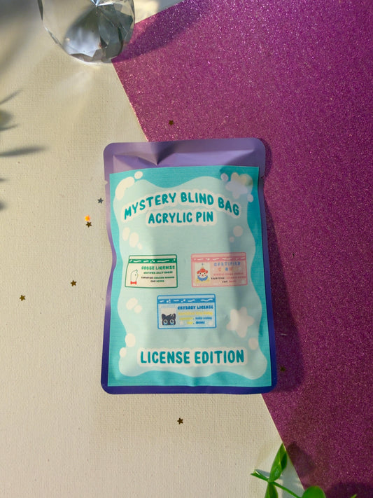 *B GRADE* Mystery License Acrylic Pin Blind Bag