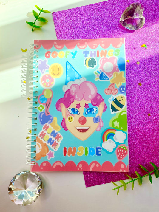 Goofy Things Inside Clown Sticker Book