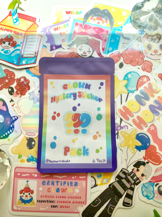 Mystery Clown Sticker Pack