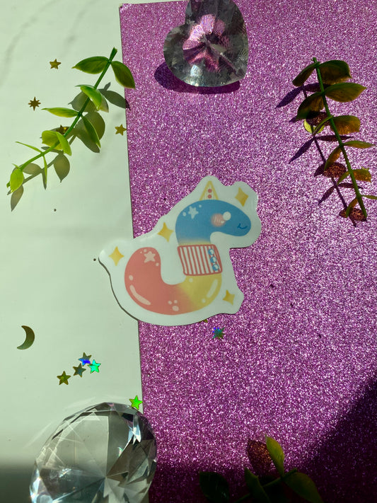 Candy Worm Clown Sticker