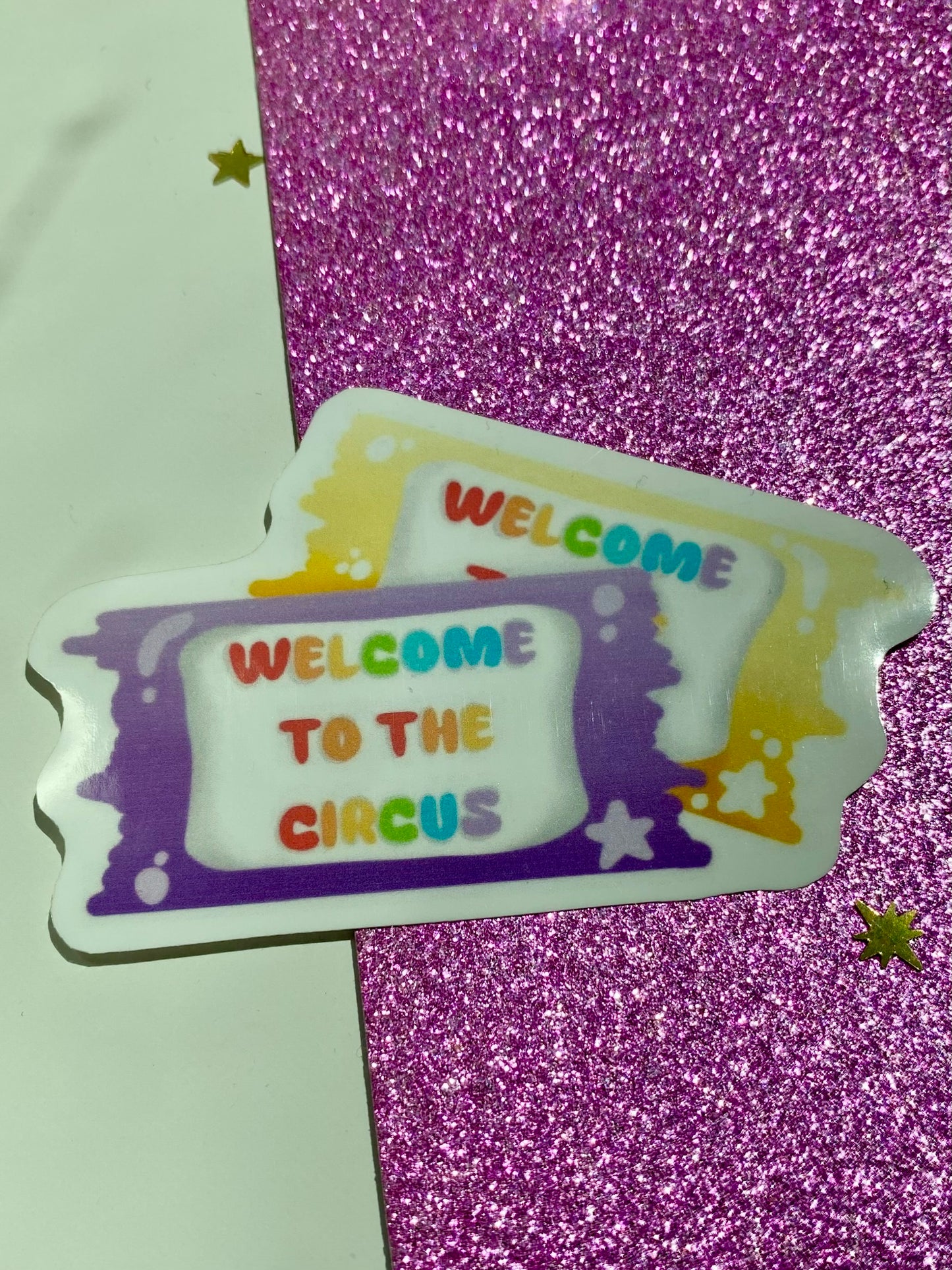 Welcome to the Circus waterproof Sticker