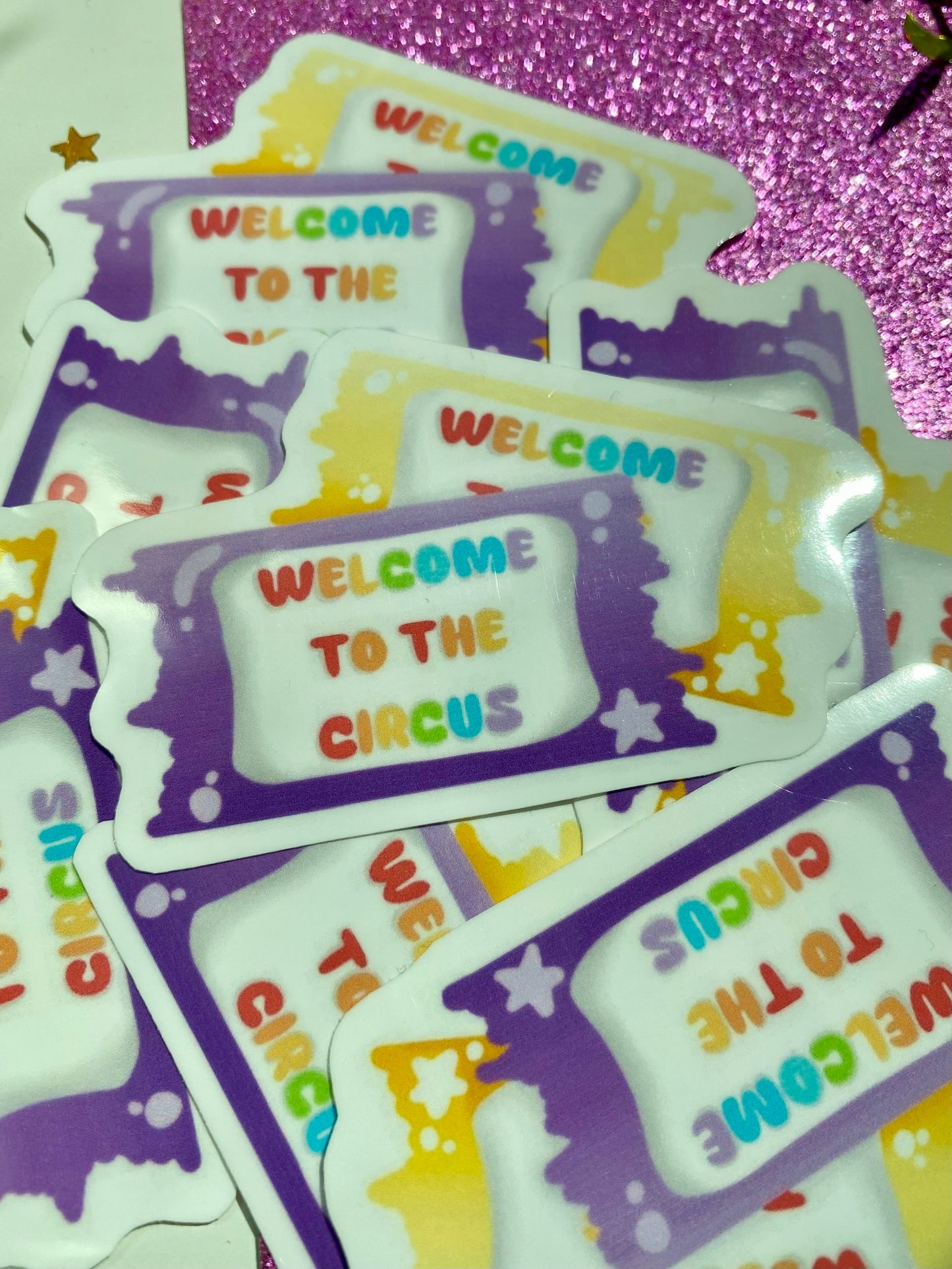 Welcome to the Circus waterproof Sticker