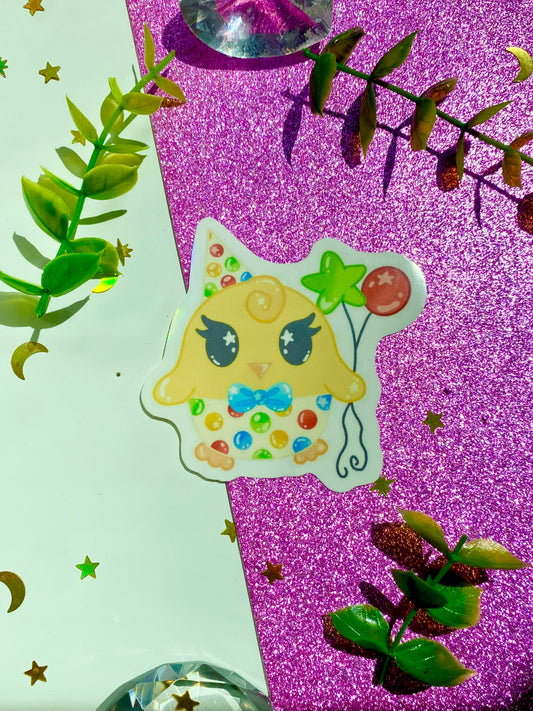 Sir Ducky Clown Holographic Sticker